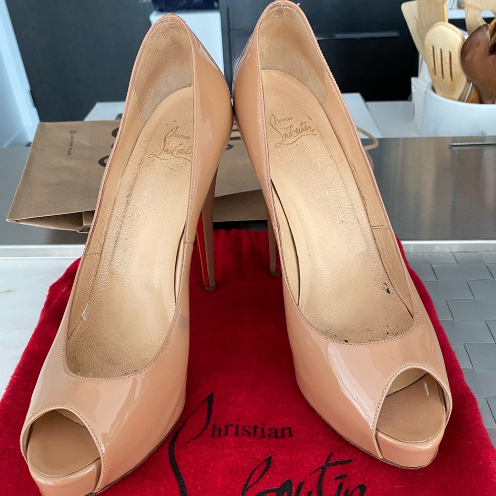 Christian Louboutin Patent Red Sole Pump Size 42